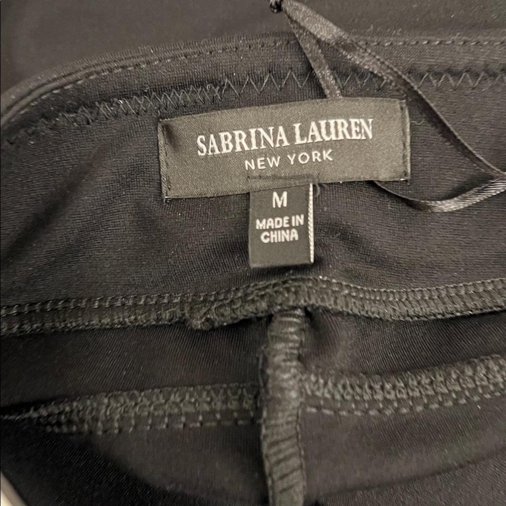 Sabrina Lauren Classic Black Leggings pants - Picture 4 of 6
